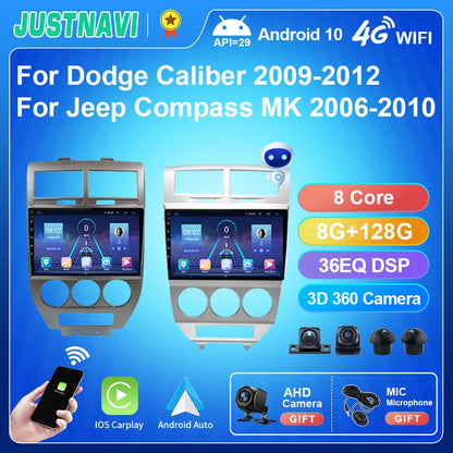 Dodge Caliber 2009-2012 and Jeep Compass MK 2006-2010 Navigator Multimedia