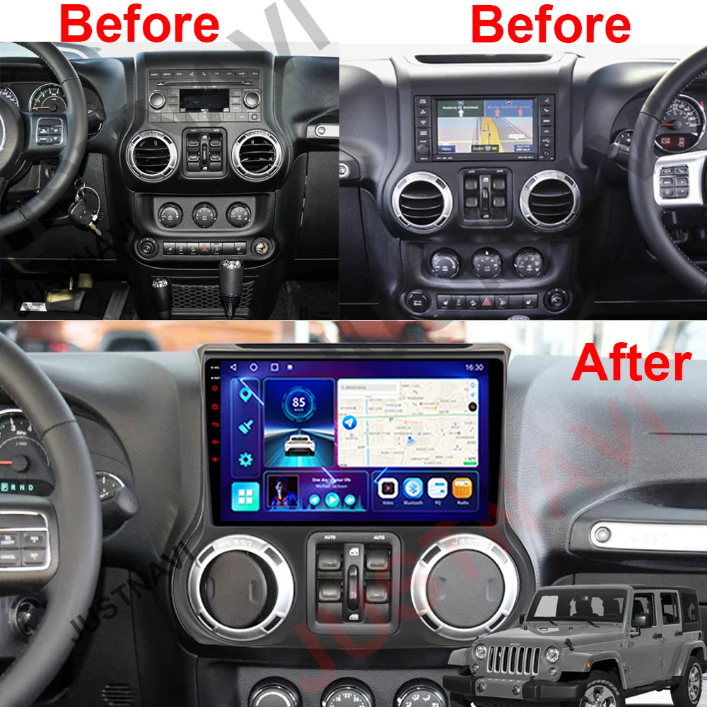 Jeep Wrangler 3JK 2011-2017 GPS Stereo DSP Carplay WIFI Auto