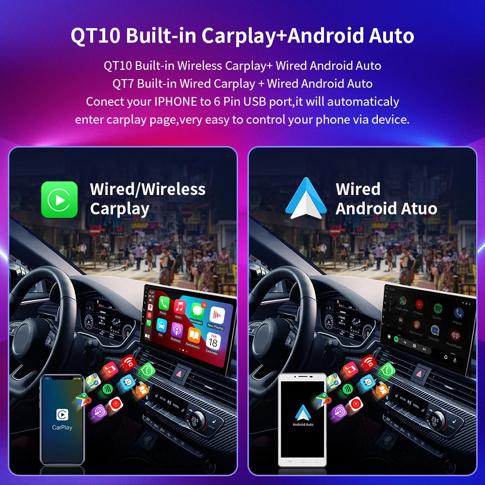 Jeep Wrangler 4 JL 2018 - 2019 Android Built-in Carplay DSP SWC