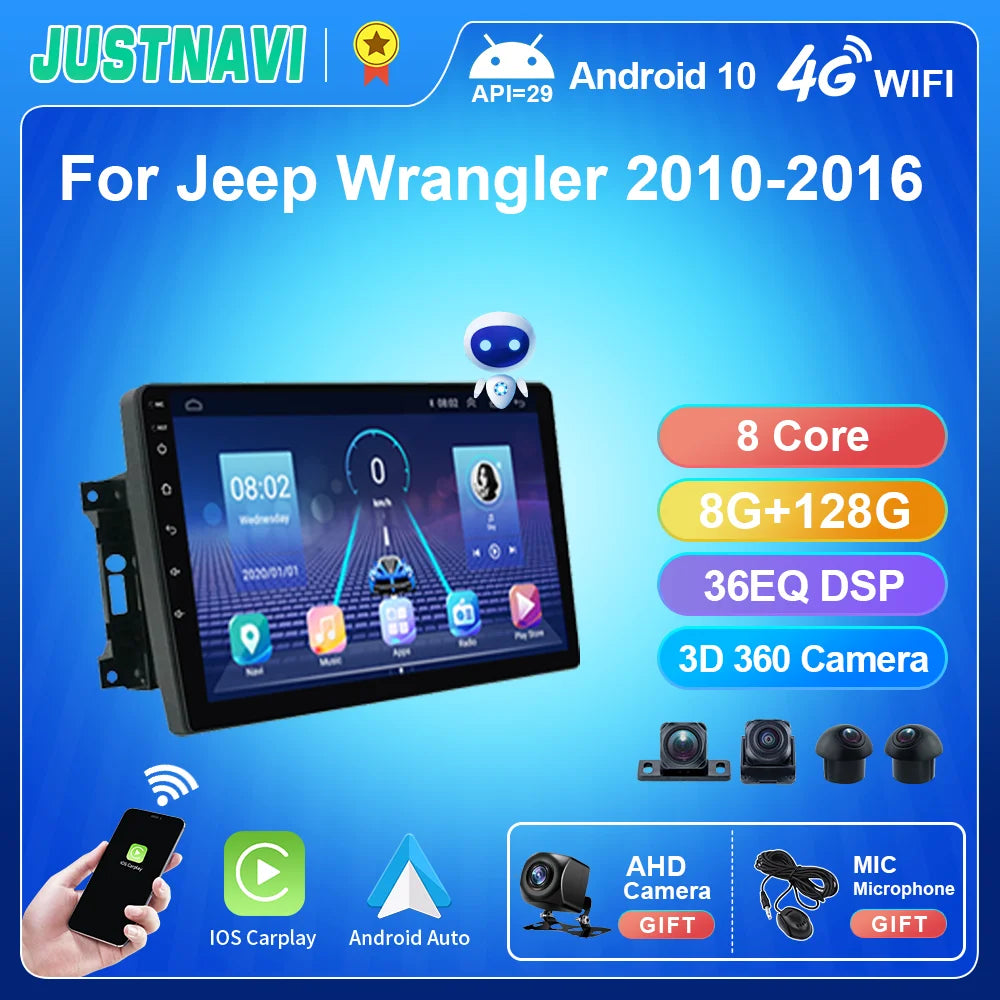 Jeep Wrangler 2010-2016  Multimedia Navigation