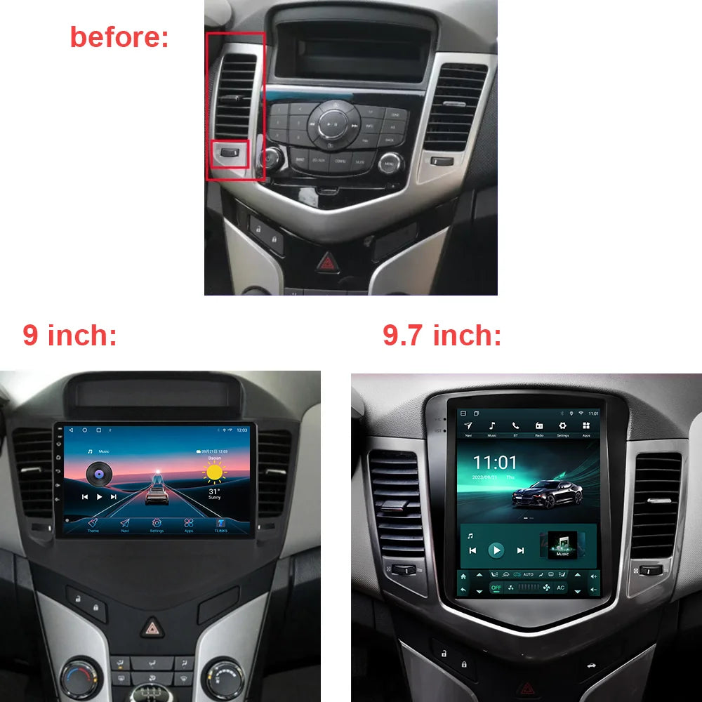 Chevrolet Cruze J300 2008 - 2015 Multimedia Navigation