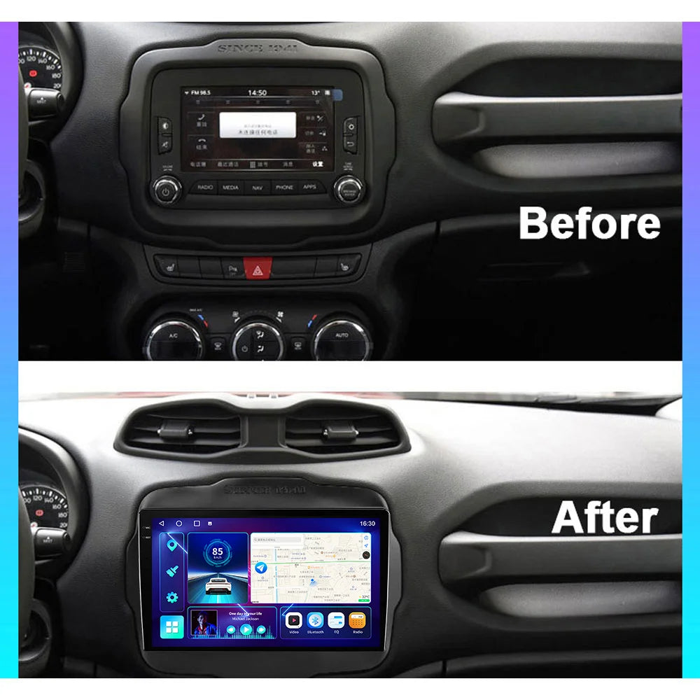 Jeep Renegade 2016-2020 Android Auto Carplay DSP SWC