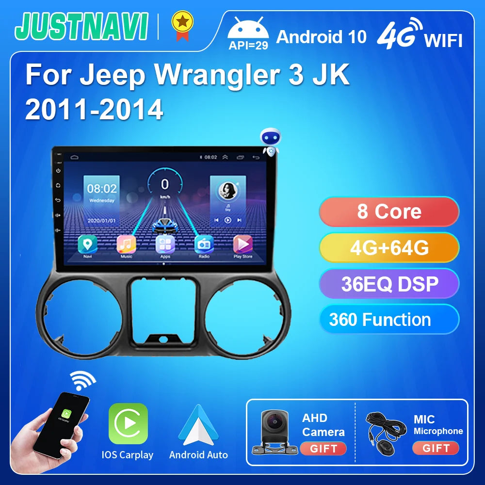 Jeep Wrangler 3JK 2011-2014 Multimedia Player GPS Navigation