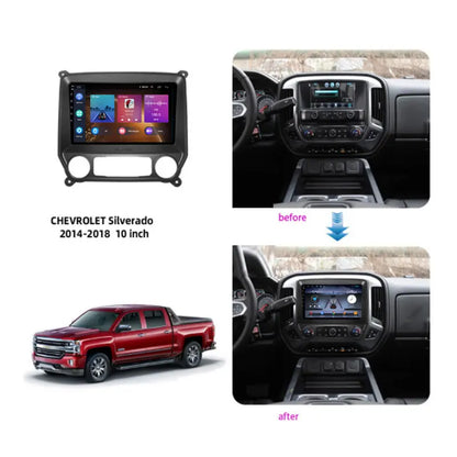 Chevrolet Silverado GMC Sierra VIA Vtrux Truck 2014 - 2018 Car Radio Multimedia Player Carplay