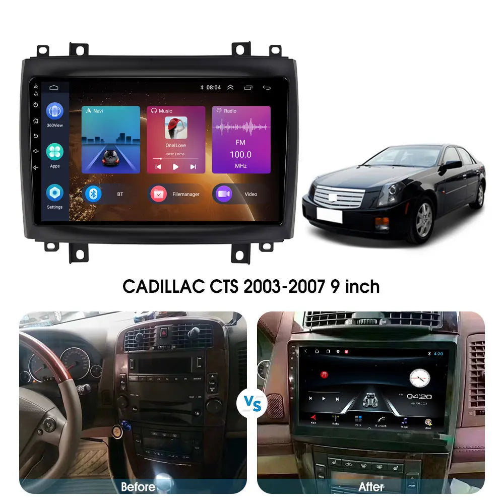 Cadillac CTS CTS-V 2003 - 2007 Auto Car Play Multimedia Navigation