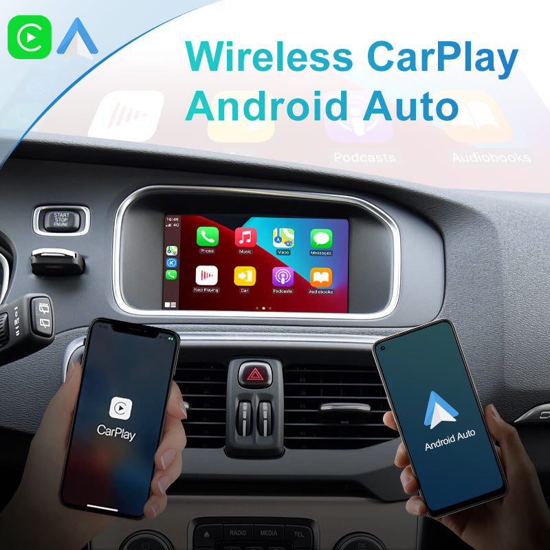 Wireless Apple CarPlay For VOLVO S60 S80 XC60 V60 V40 S60L 2011-2019 Car Play Android Auto Box Mirror Front View Rear Camera - RampageApparel