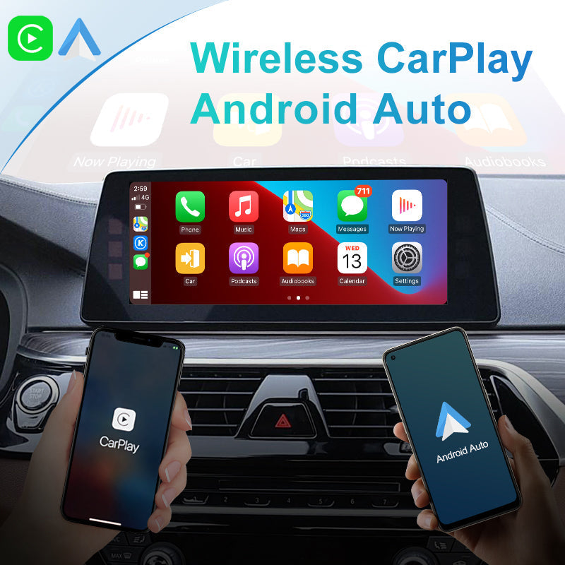 Wireless Apple CarPlay Android Auto Module For BMW EVO 5 Series G30 G31 2018-2021 Car Play Mirror Link Front Rear Camera - RampageApparel