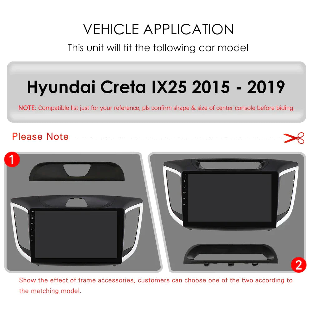 Hyundai Creta IX25 2015 - 2019 Multimedia Video Player Navigation GPS - RampageApparel