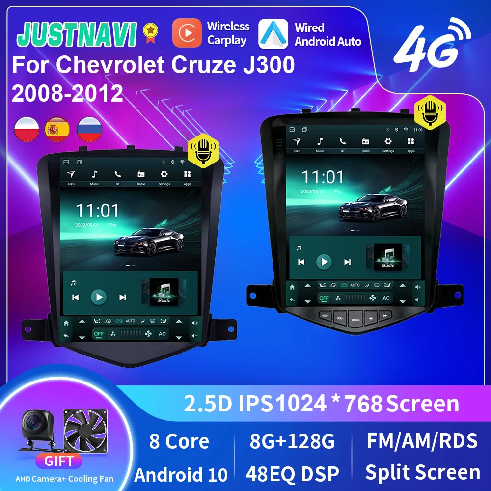 Chevrolet Cruze J300 2008-2015 Multimedia Player GPS