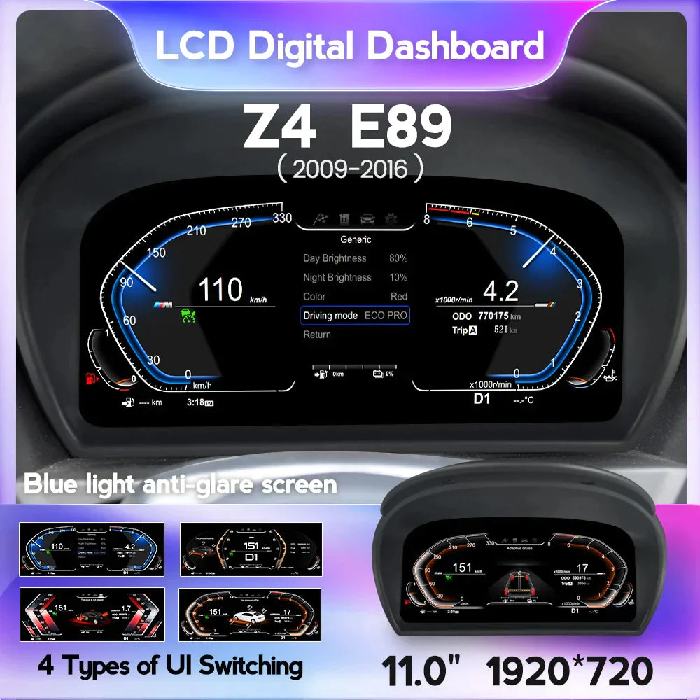 BMW Z4 E89 2006--2011 Dashboard Virtual Cockpit - RampageApparel