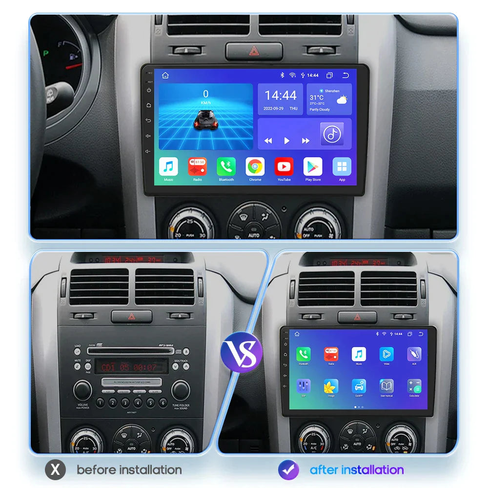 Suzuki Grand Vitara 3 2005-2015 Escudo Navi GPS 2Din Carplay AI - RampageApparel