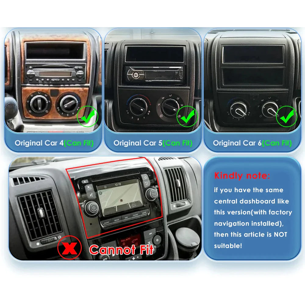 Fiat Ducato 2007- 2015 Carplay 4G-LTE Car Multimedia GPS 2din Autoradio BT - RampageApparel