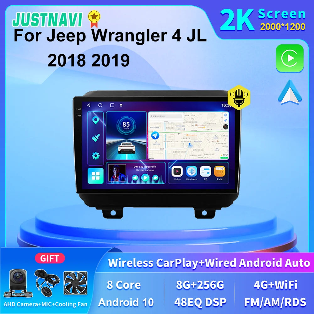 Jeep Wrangler 4 JL 2018 2019 Carplay DSP RDS SWC