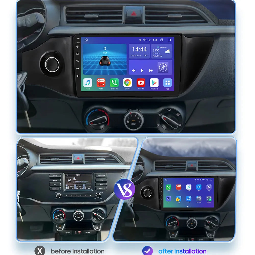 Kia K2 Rio 4 2017-2019 GPS Navigation Stereo - RampageApparel