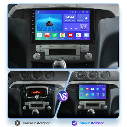 Ford S-Max 2007 - 2015 Auto AC Car Radio Multimedia Video Player GPS Navi Head Unit Carplay 4G BT RDS - RampageApparel