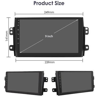 Suzuki SX4 2006-2013 Fiat Sedici 2005-2014 Multimedia Video Player Navigation - RampageApparel