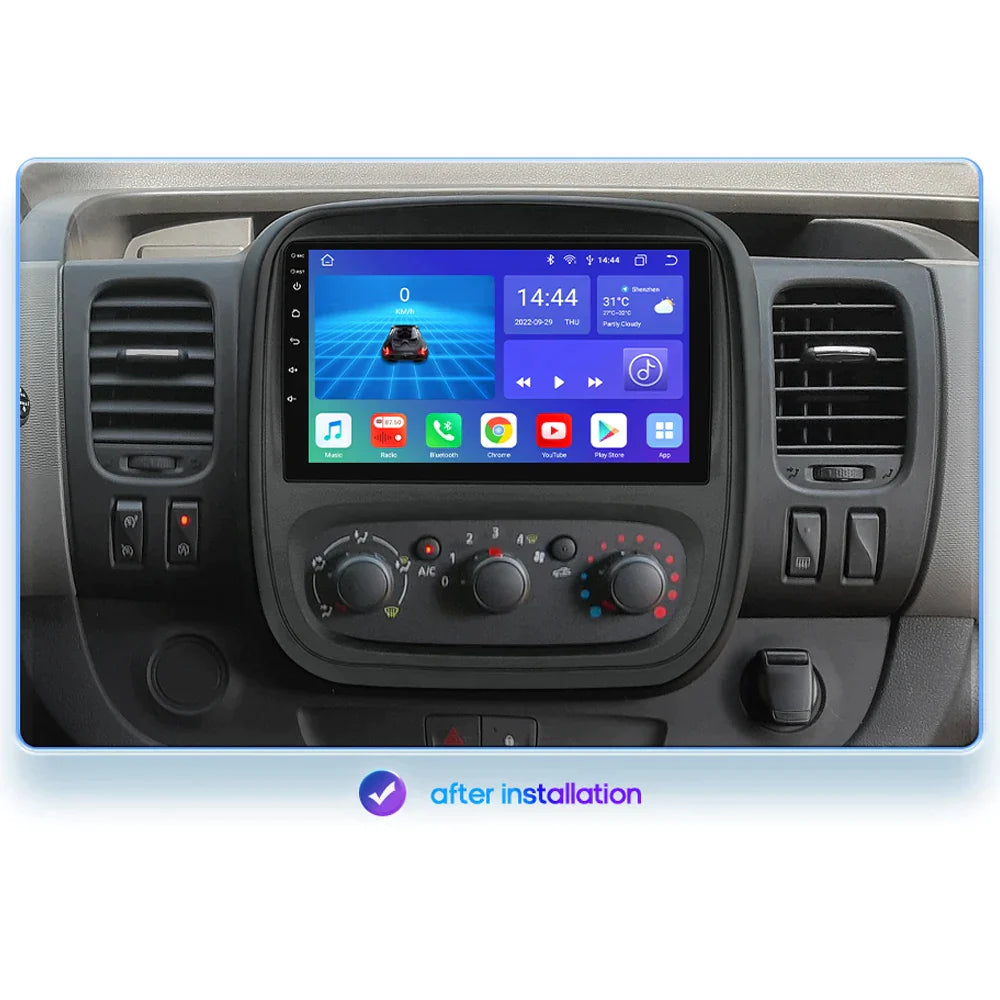 Renault Trafic 3 2014 Opel Vivaro B Stereo Carplay 4G-LTE Multimedia Player Navigation GPS - RampageApparel