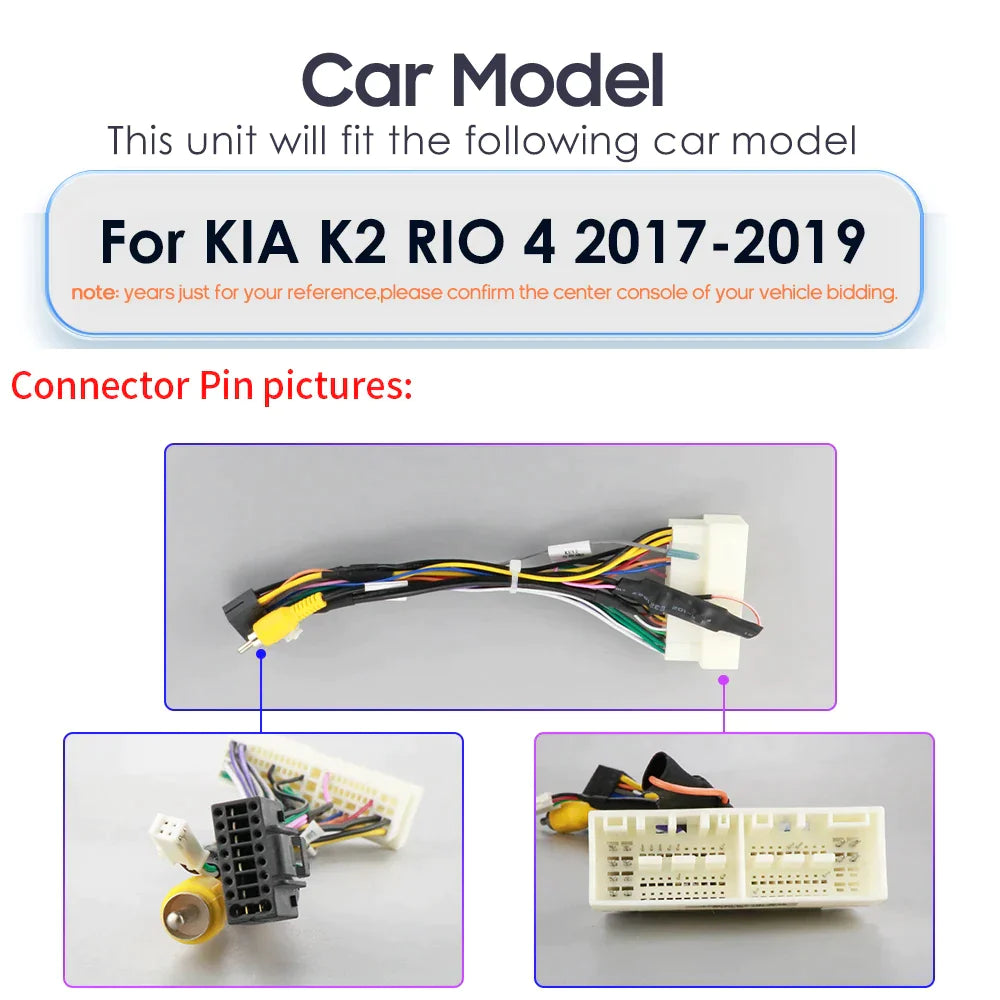 Kia K2 Rio 4 2017-2019 GPS Navigation Stereo - RampageApparel