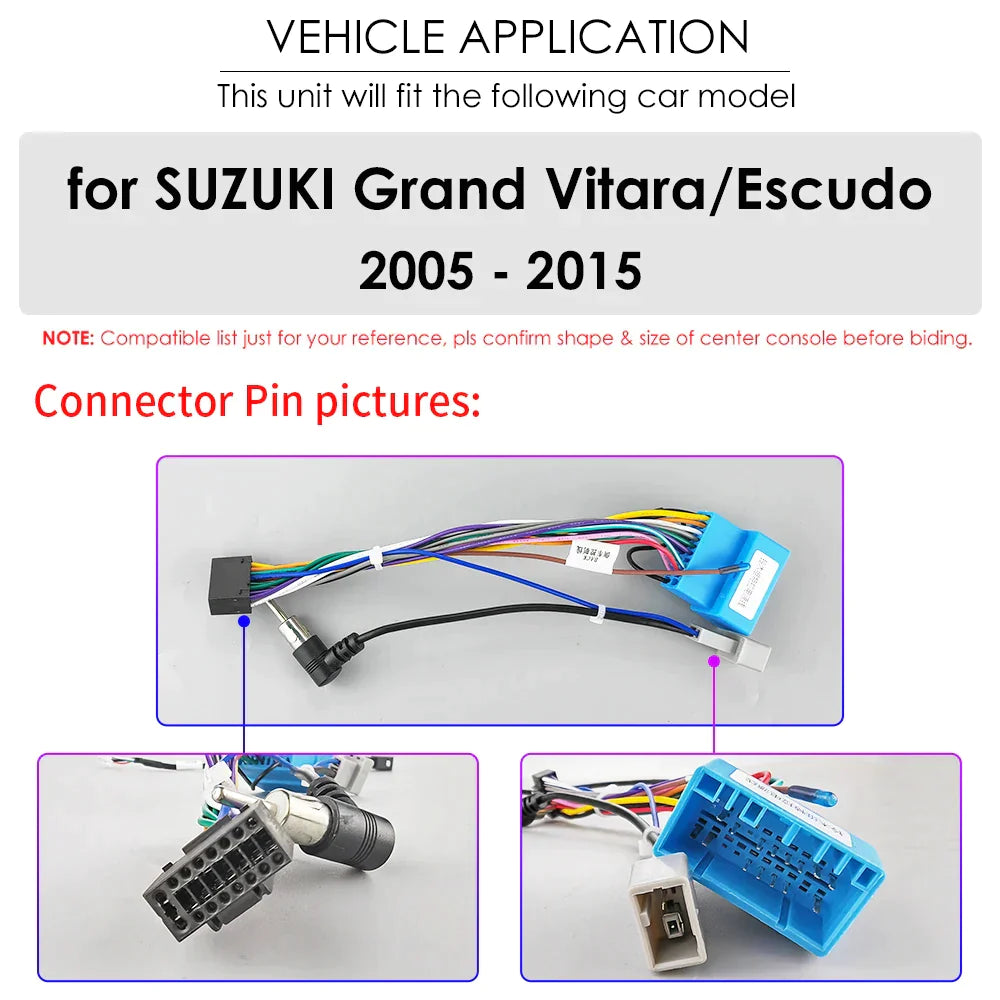 Suzuki Grand Vitara 3 2005-2015 Escudo Navi GPS 2Din Carplay AI - RampageApparel