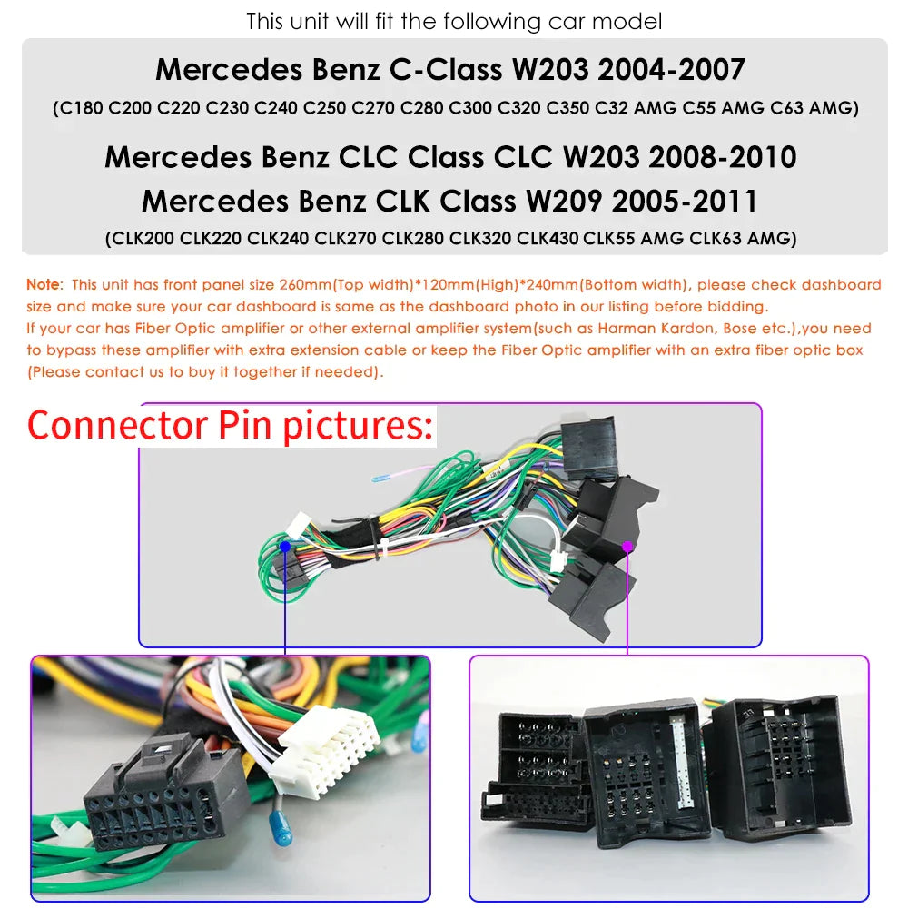 Mercedes Benz CLC W203 C-Class C180 C200 CLK200 CLK W209 GPS RDS AutoRadio