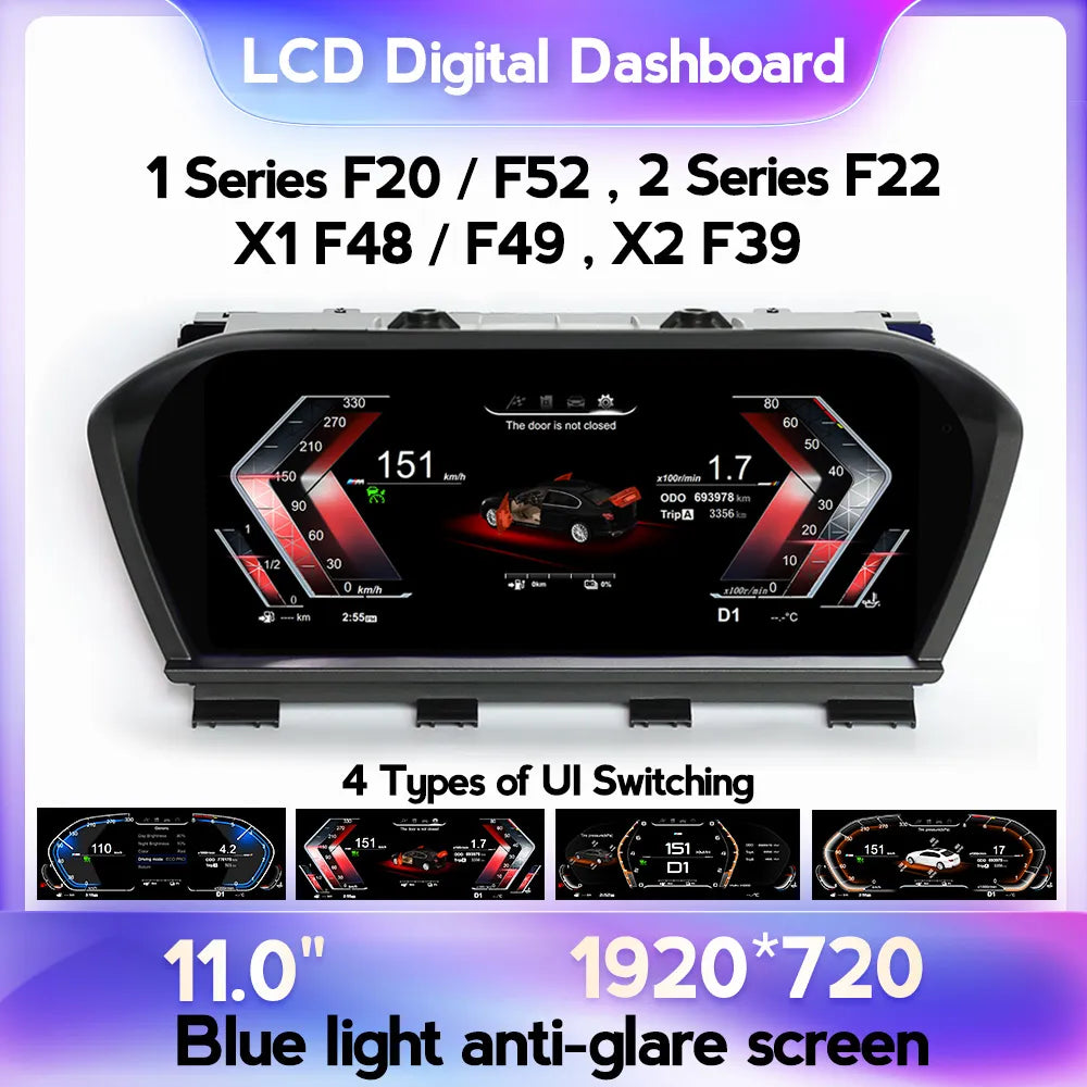 Digital Dashboard BMW 1 Series F20/F52 2 Series F22X1 F48/F49 X2 F39 - RampageApparel