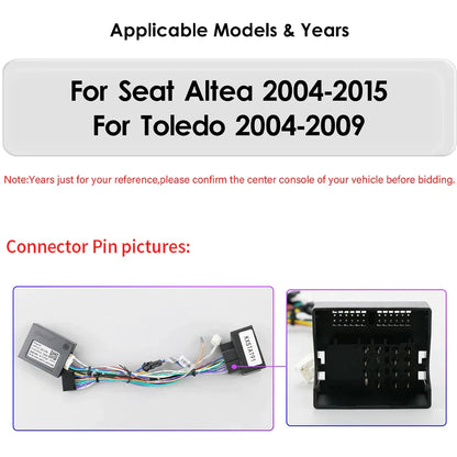 Seat Altea for Toledo Car Radio Multimedia Video Player GPS Head Unit Carplay 4G - RampageApparel