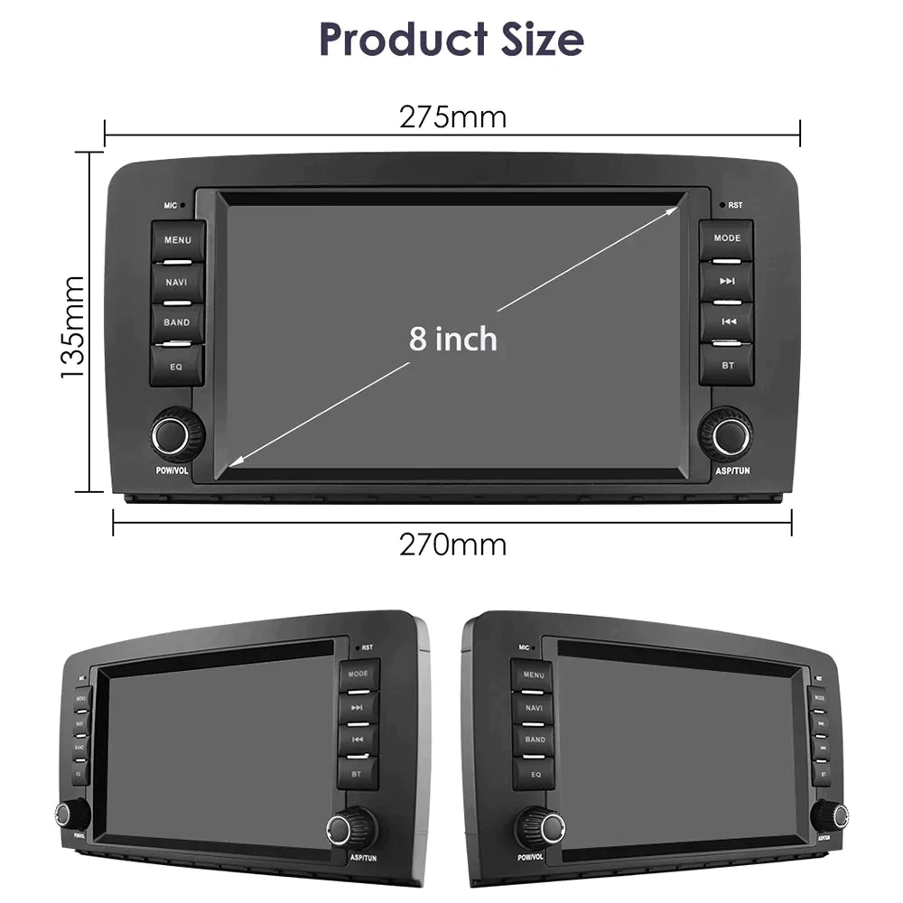 Mercedes Benz R-Class W251 2006-2012 R280 R300 R320 R350 R500 R63 AMG Autoradio BT