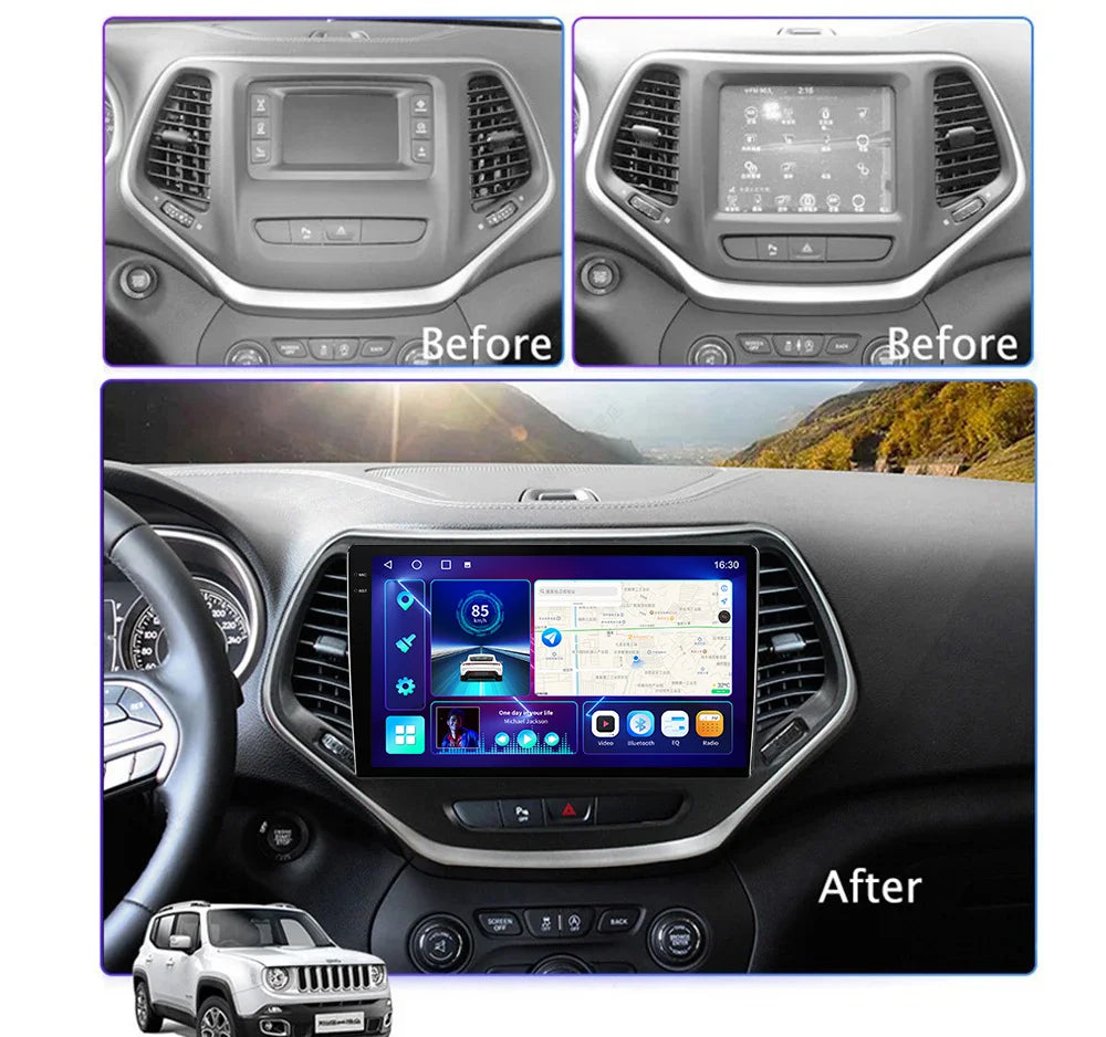 Jeep Cherokee 5 KL 2014 - 2018 Multimedia Navigation