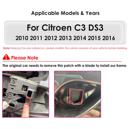 Citroen C3 DS3 2010-2016 Car Radio Multimedia Video Player GPS Nav HeadUnit Carplay 4G - RampageApparel