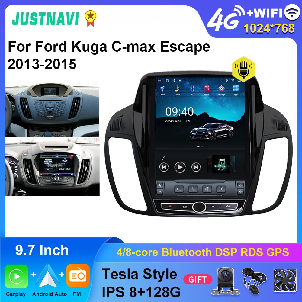 Ford KUGA C-max Escape 2013-2015 Multimedia Vertical Screen Navigation