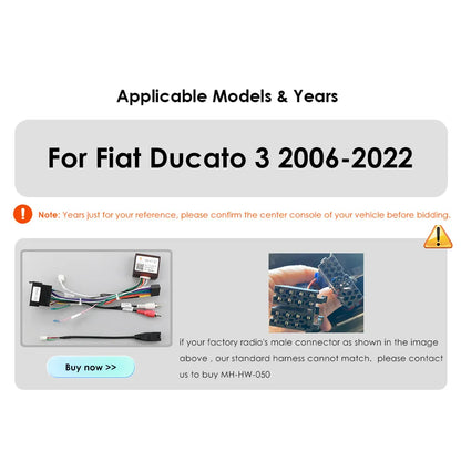 Fiat Ducato 2007- 2015 Carplay 4G-LTE Car Multimedia GPS 2din Autoradio BT - RampageApparel