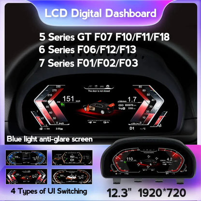 Digital Cluster for BMW 5 6 7 Series F01 F02 F03 F06 F10 F11 F12 F13 - RampageApparel