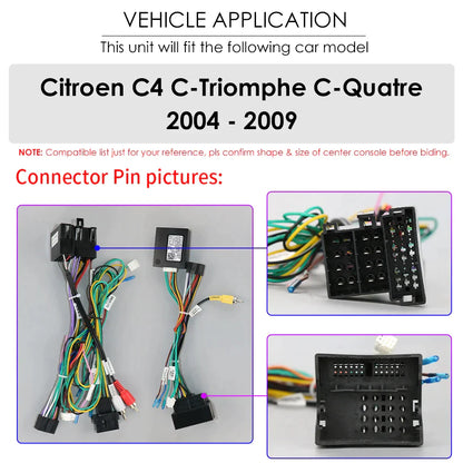 Citroen C4 C-Triomphe C-Quatre 2004-2009 2 din Car Radio Multimedia Video Player Android - RampageApparel