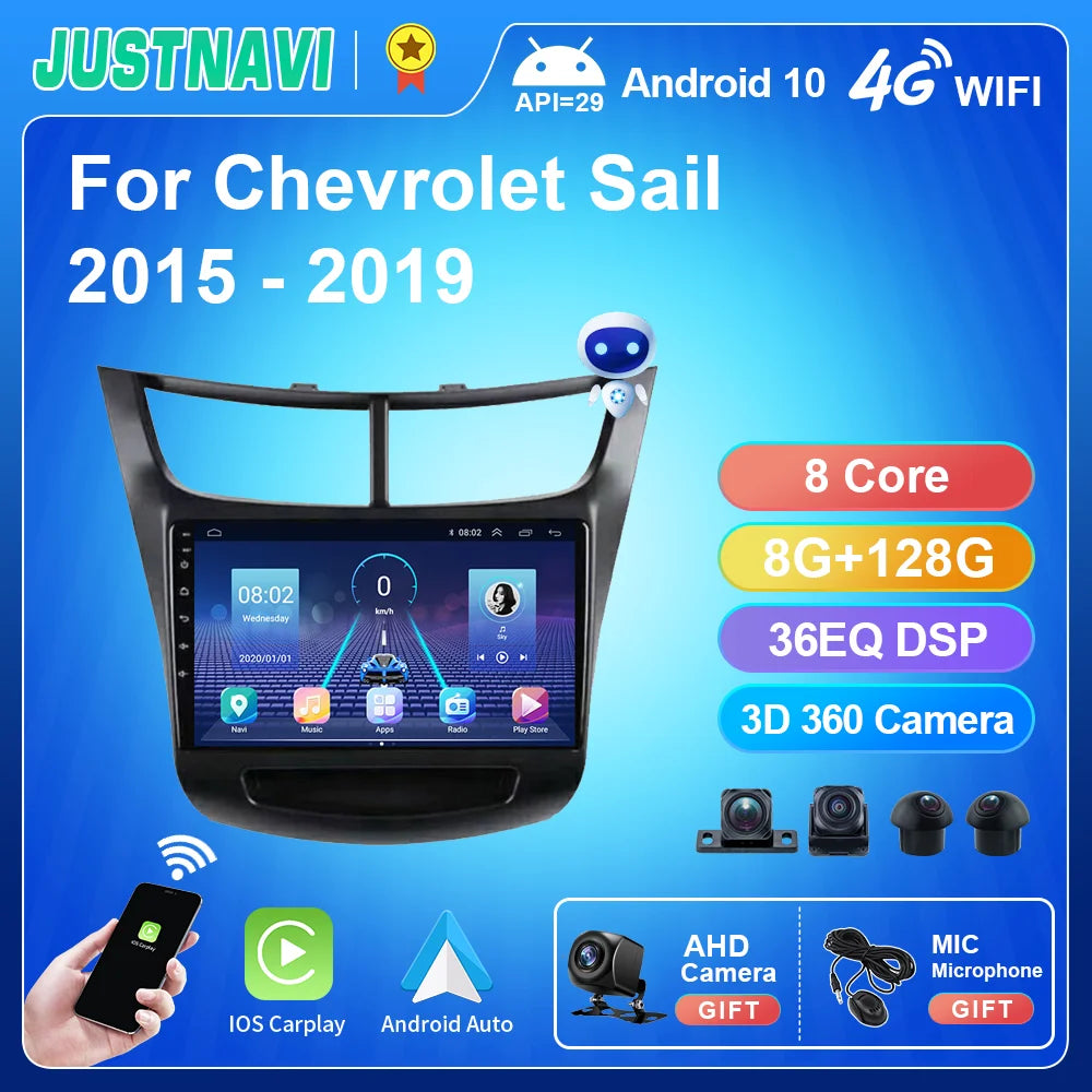 Chevrolet Sail Aveo 2015-2019 IPS Multimedia Player