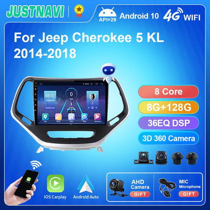 Jeep Cherokee 5 KL 2014-2018 Multimedia Video Player GPS