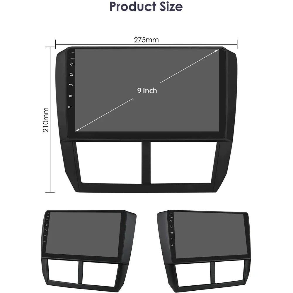 Subaru Forester 3 SH 2007-2013 Impreza WRX STI GPS Navi Multimedia Player Carplay Head Unit - RampageApparel