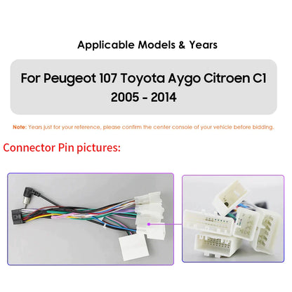 Toyota Aygo 2014 Citroen C1 Car Radio Multimedia Video Player GPS Nav Carplay - RampageApparel