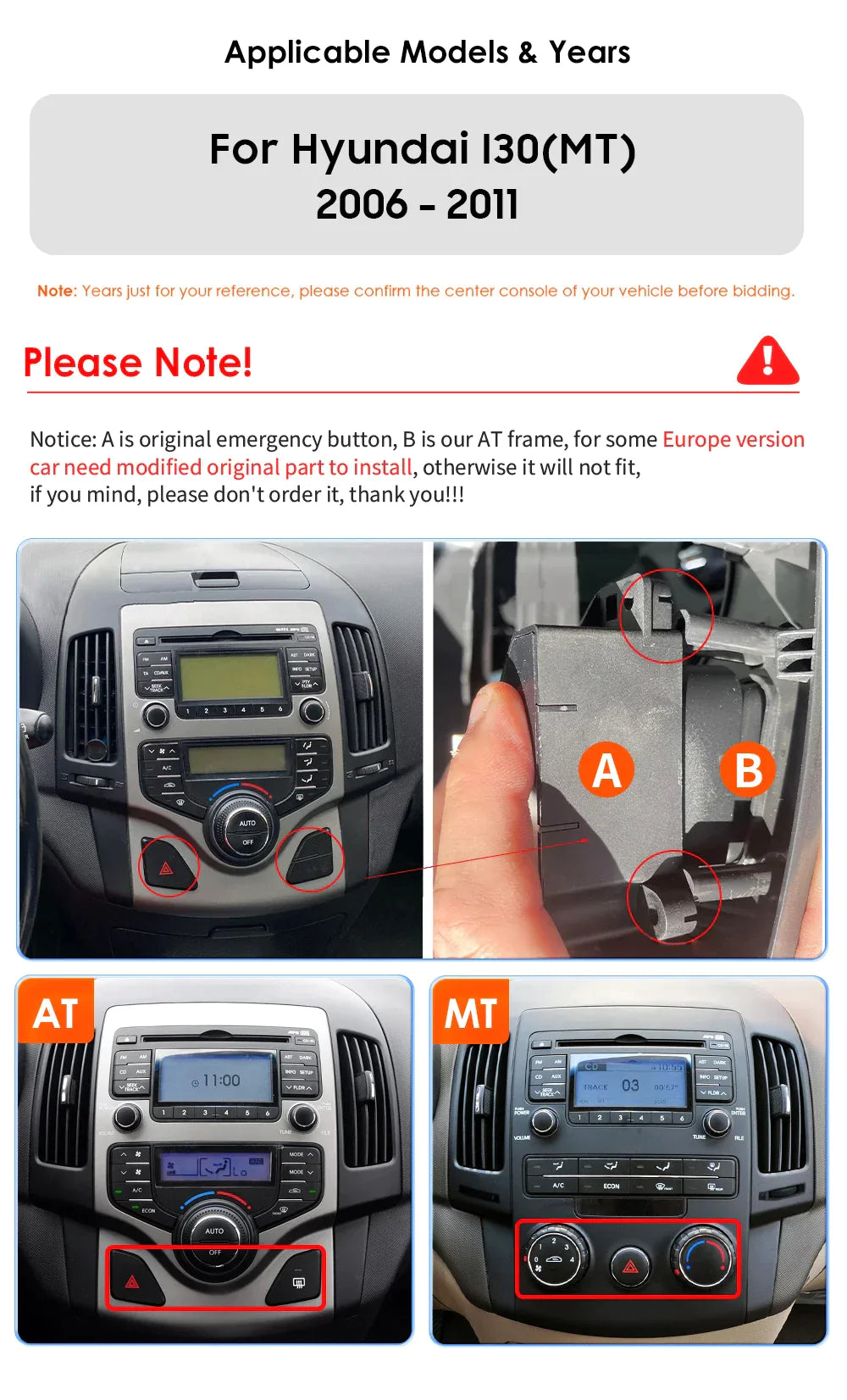 For Hyundai I30 2006-2011 Android Car radio Multimedia Video Player 4G WIFI - RampageApparel