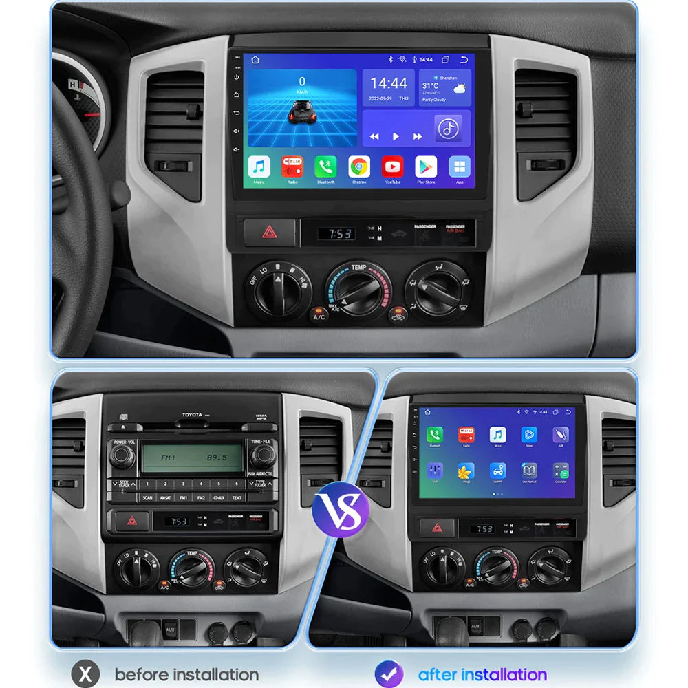 Toyota Tacoma 2/HULUX 2005 - 2013 Carplay 4G-LTE Car Multimedia GPS - RampageApparel