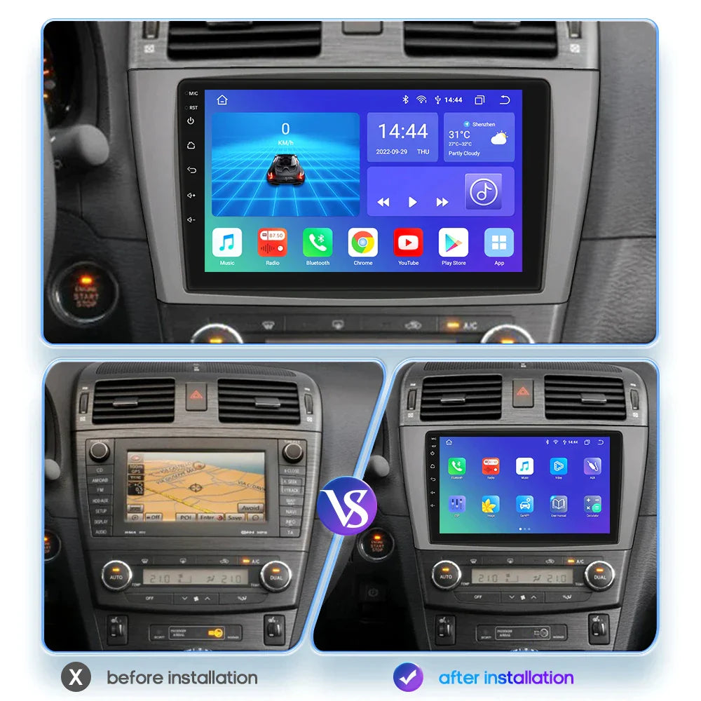 Toyota Avensis T27 2008-2015 Car Radio Multimedia Video Player GPS Navi Head Unit Carplay Auto 4G RDS - RampageApparel