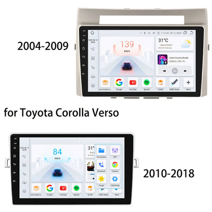 Toyota Corolla Verso 2004-2018 Car Radio Multimedia Video Player GPS Carplay Auto 4G - RampageApparel