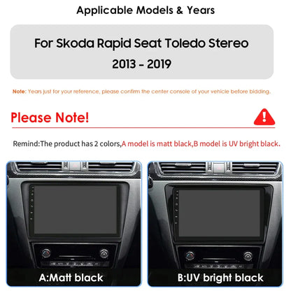 Skoda Rapid 2013 - 2019 Seat Toledo 2013-2019 Car Radio GPS Head Unit Carplay 4G Stereo - RampageApparel