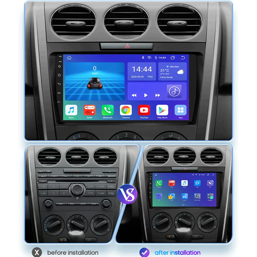 MAZDA CX-7 CX7 CX 7 2008-2015 AutoRadio Carplay Auto - RampageApparel