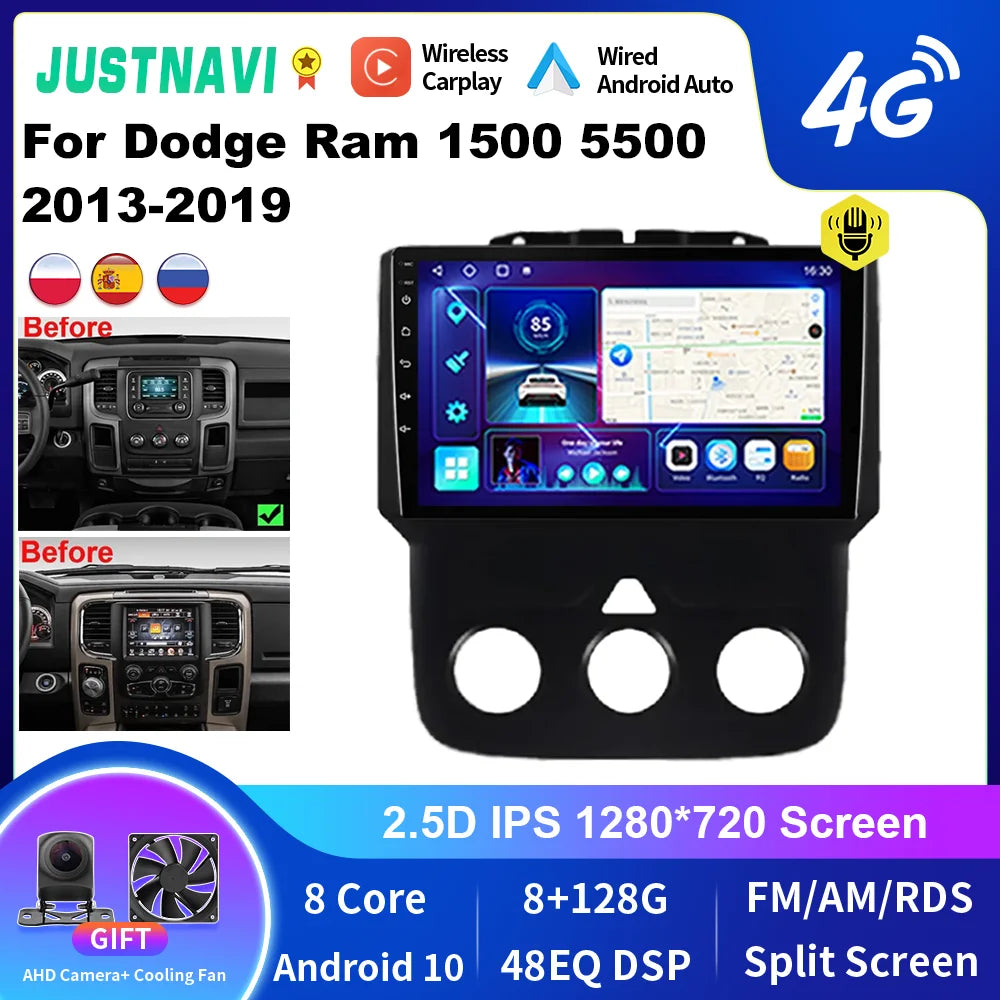 Dodge Ram 1500 5500 2013-2019 Android Multimedia Navigation