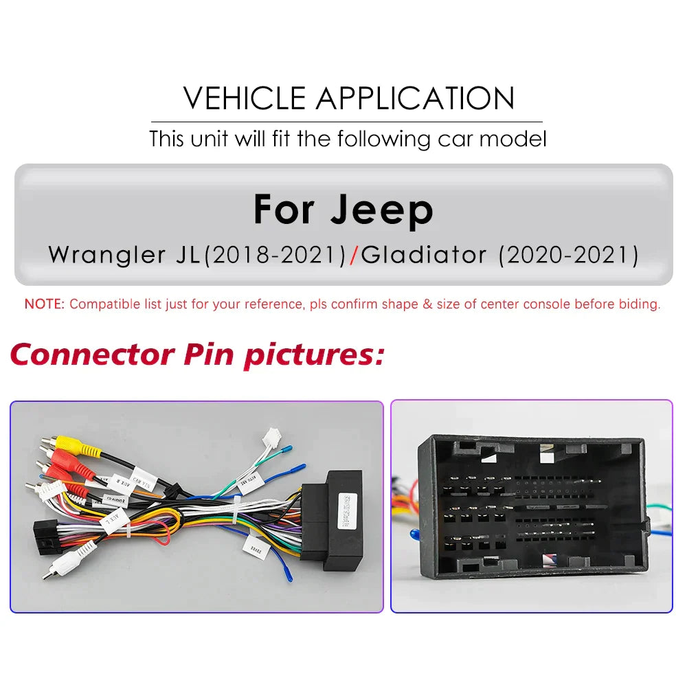 JEEP Wrangler JL 2018 2019 2020 2021 Gladiator Car Radio Multimedia Video Player GPS Navi Carplay 4G - RampageApparel