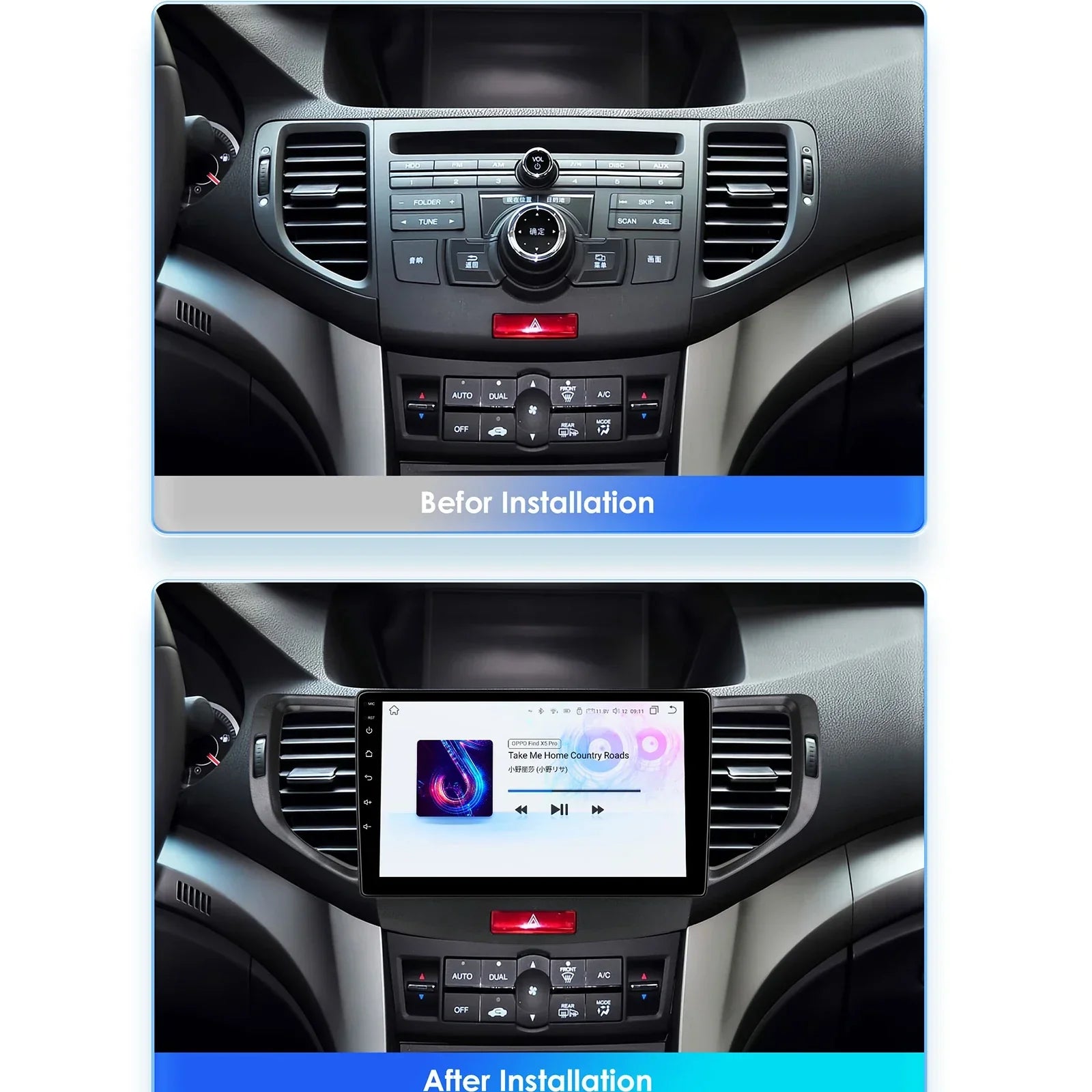 Honda Accord 8 2008-2012 Spirior Accord Ⅷ Multimedia Player Carplay - RampageApparel