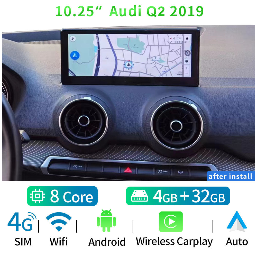 8 Core Android 12 System Car Multimedia Radio For Audi A1 Q2 WIFI SIM 8+128GB RAM BT IPS Touch Screen GPS Navi Tablet Carplay - RampageApparel