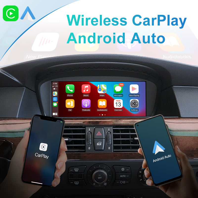 Wireless Apple CarPlay Module Box For BMW CCC 5 Series E60 E61 2005-2008 Car Play Android Auto Mirror Link Front Rear Camera - RampageApparel