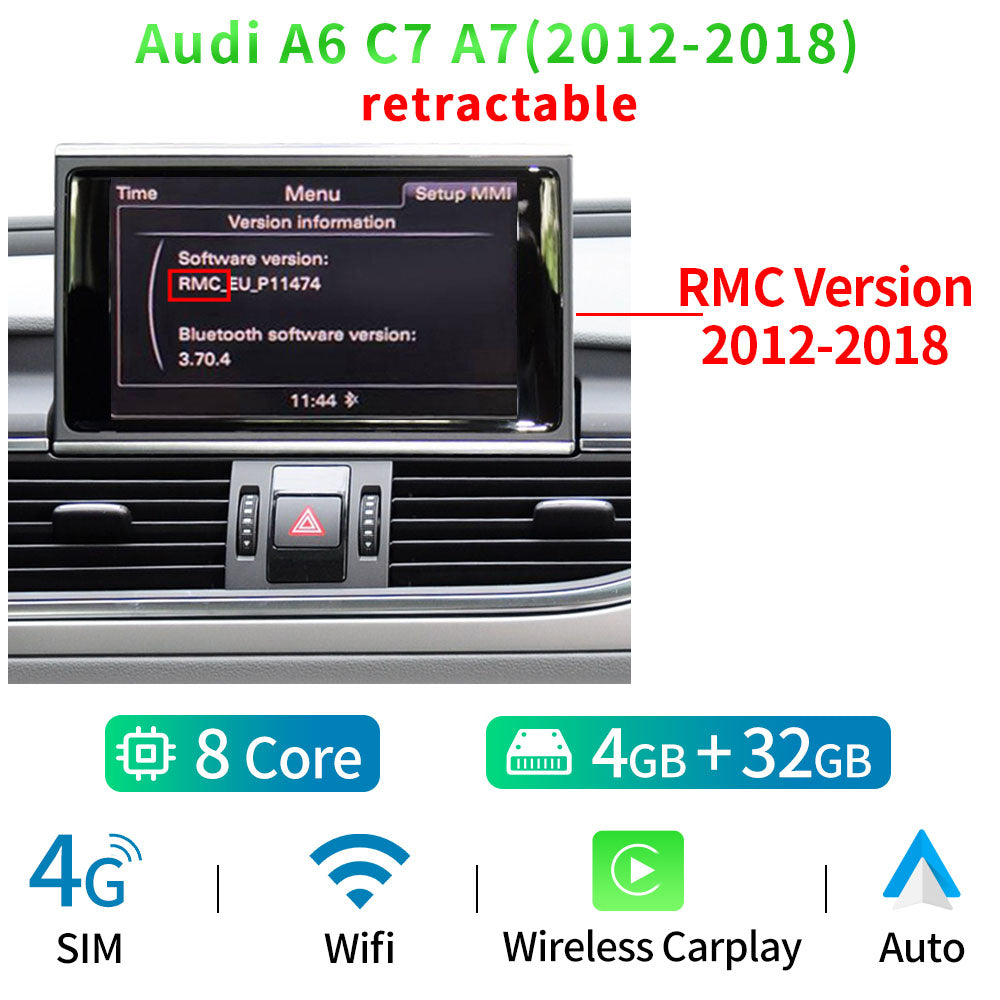 8 Core Android 12 System Car Multimedia Stereo For Audi A6 C7 A7 2012-2018 WIFI 4G 8+128GB RAM Carplay IPS Touch Screen GPS Navi - RampageApparel