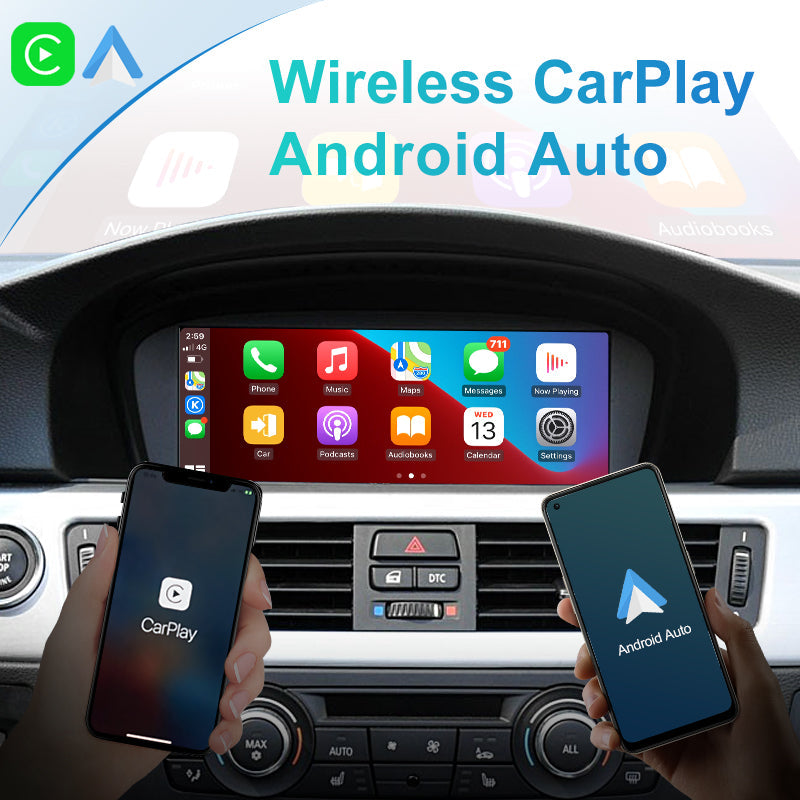 Wireless Apple CarPlay Module For BMW CIC 3 Series E90 E91 E92 E93 2009-2012 Car Play Android Auto Mirror Link Front Rear Camera - RampageApparel